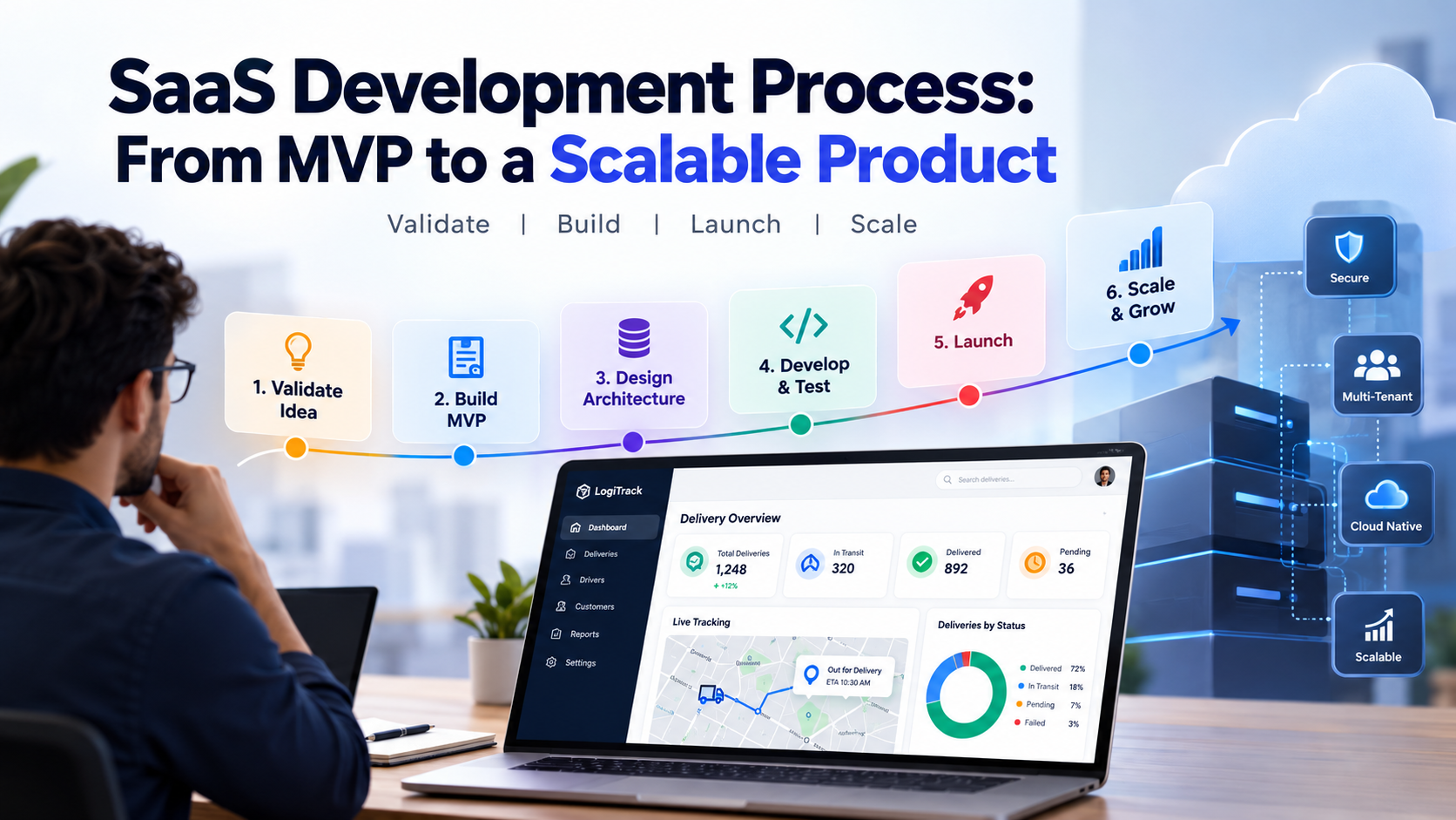 SaaS MVP development, SaaS product development, scalable SaaS architecture, multi-tenant SaaS
